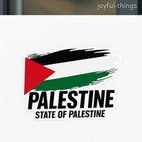 Palestine Vlag Sticker – State of Palestine – Duurzaam Vinyl – Auto, Fles, Laptop & Meer
