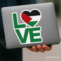 Palestina Stickers Set (3 stuks) – Stand with Palestine – Duurzame Vinyl Stickers – Weerbestendig & Geschikt voor Alle Oppervlakken
