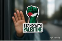 Palestina Stickers Set (3 stuks) – Stand with Palestine – Duurzame Vinyl Stickers – Weerbestendig & Geschikt voor Alle Oppervlakken