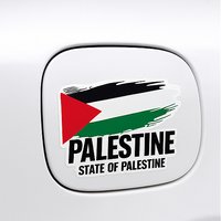 Palestine Vlag Sticker – State of Palestine – Duurzaam Vinyl – Auto, Fles, Laptop & Meer